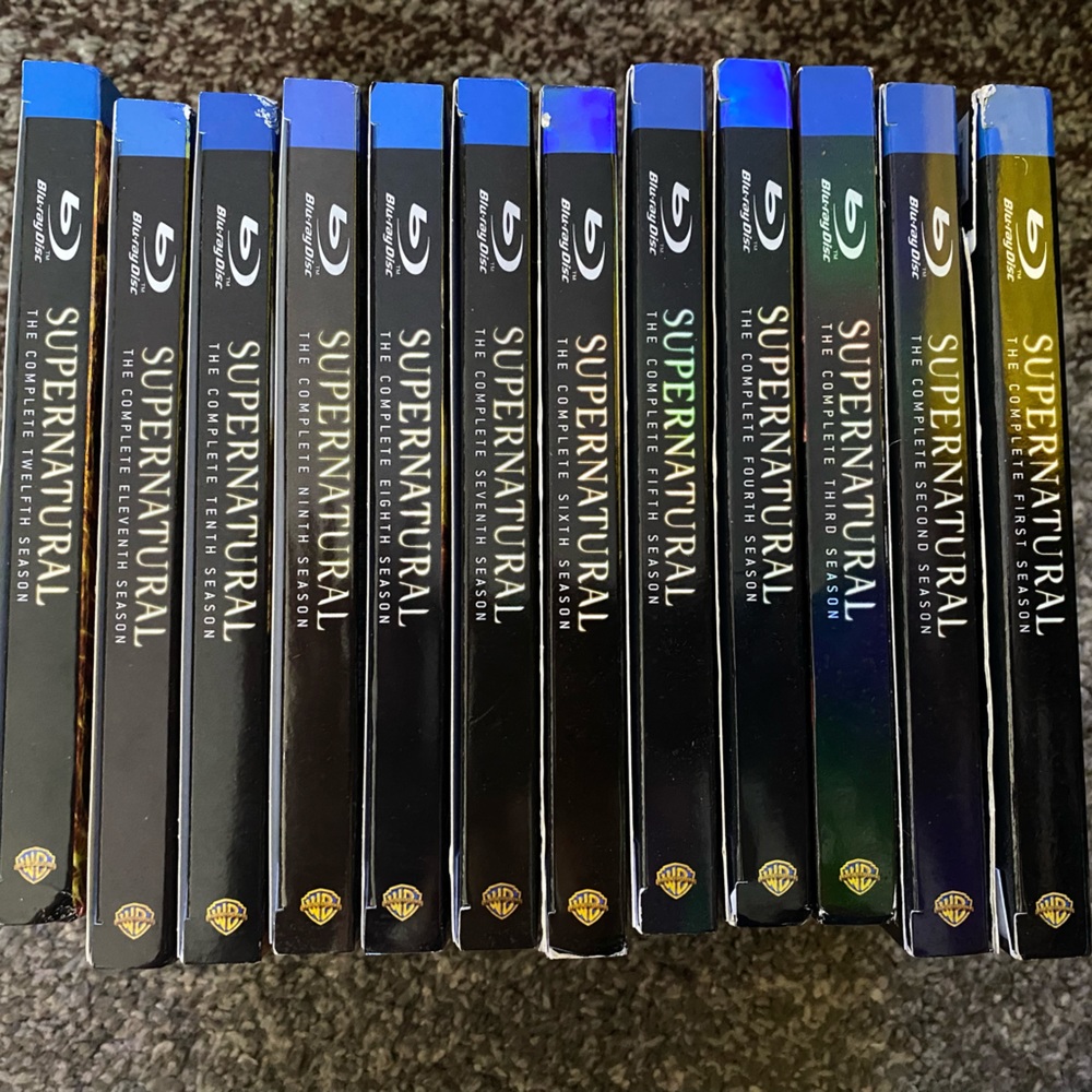 Supernatural TV series Blu-rays season 1-12